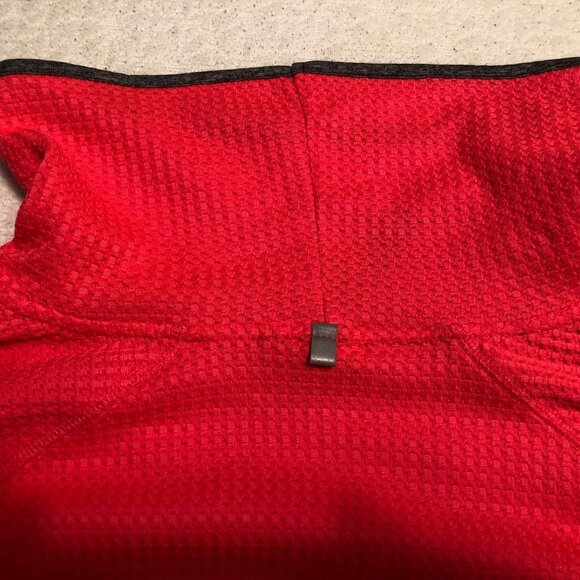 RBX Women’s Textured 1/4 Zip Pullover Sweater, Color,  Bright Coral, Sz 3X - Picture 8 of 9